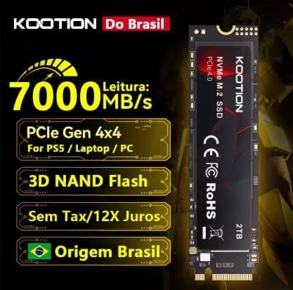 SSD KOOTION 2TB M2 NVME 7000Mb/s Gen4 🛒