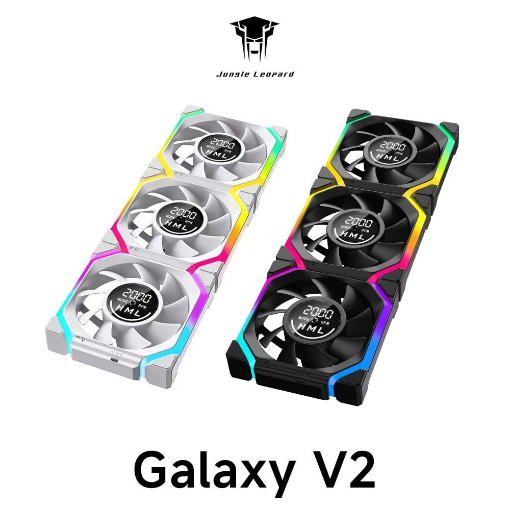 Kit 3 Fans Magnéticas Jungle Leopard Galaxy v2 aRGB 5v 360mm 🛒