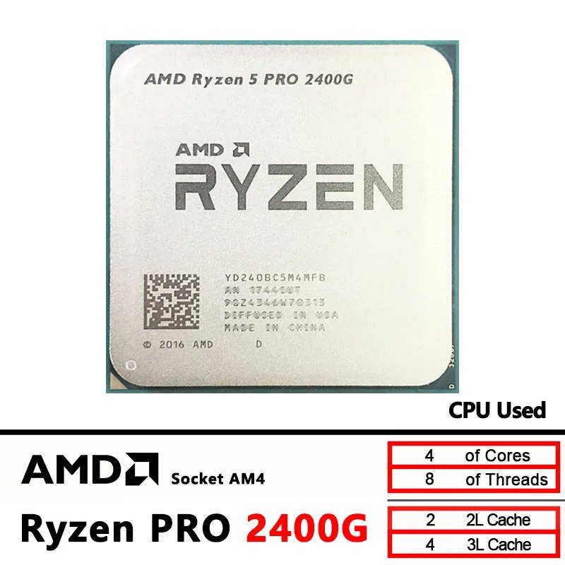 Processador AMD Ryzen 5 PRO 2400G 🛒