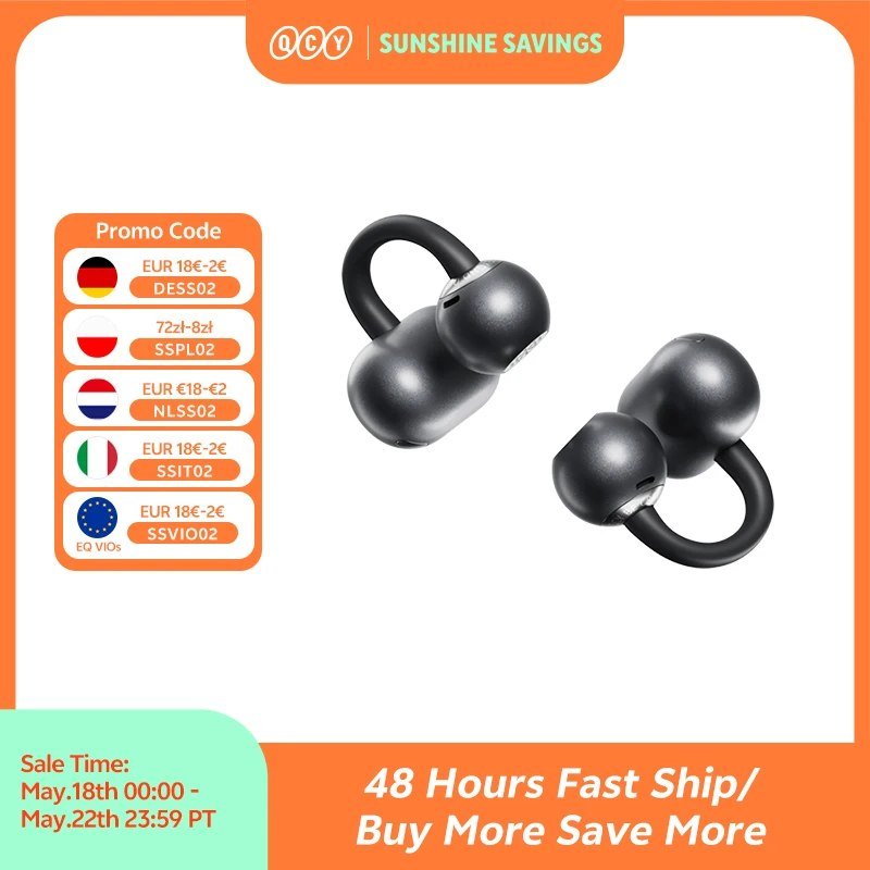 Fone Bluetooth QCY CT06 Clip On Crossky C50 🎧