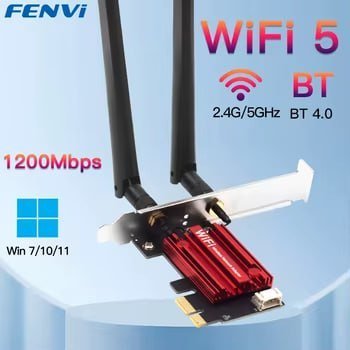 Adaptador de Rede Sem Fio FENVI WiFi 5 e Bluetooth 4.0 🛒