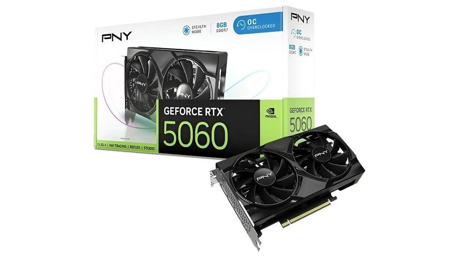 Placa de Vídeo PNY GeForce RTX 4060 8GB GDDR6 OC Dual Fan 🛒
