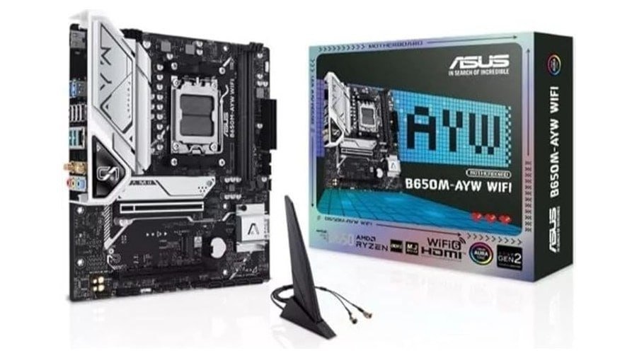 Placa-Mãe ASUS B650M-AYW WIFI mATX, AM5, DDR5, PCIe 5.0, Wi-Fi 6 🛒