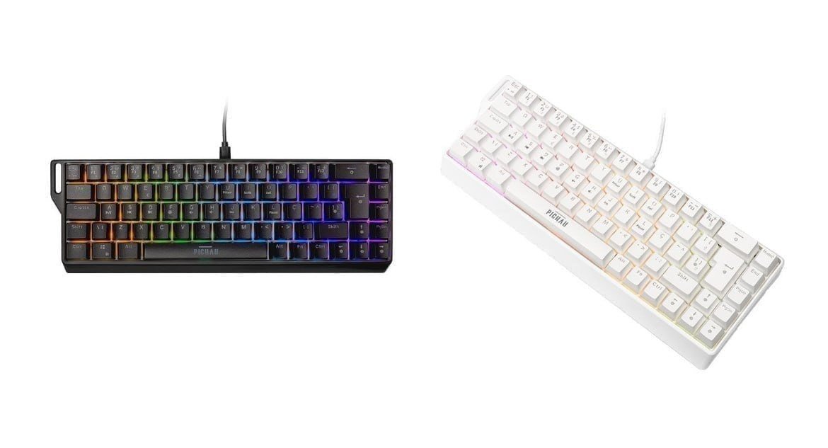 Teclado Magnetico Pichau Virgo Pro, ARGB, Switch Vermelho, Preto 🛒