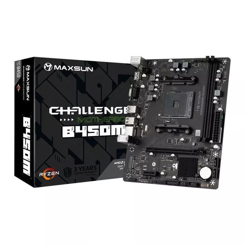 Placa Mãe Maxsun Challenger B450M 🛒