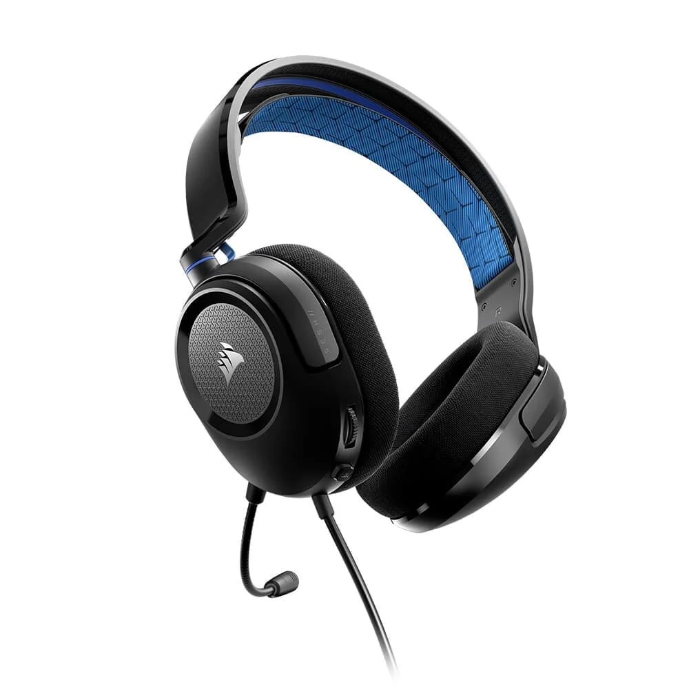 Headset Gamer Corsair HS35 v2, Preto e Azul 🎧