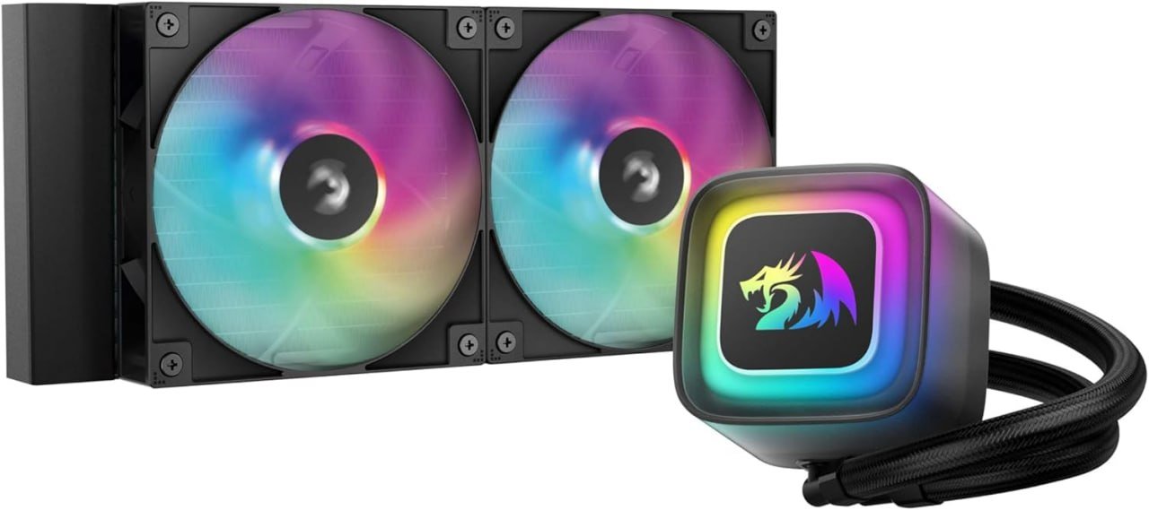 Water Cooler GamerStorm X Redragon LE240 RD Preto RGB 🛒