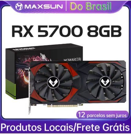 Placa de Vídeo RX 5700 8GB MAXSUN 🛒