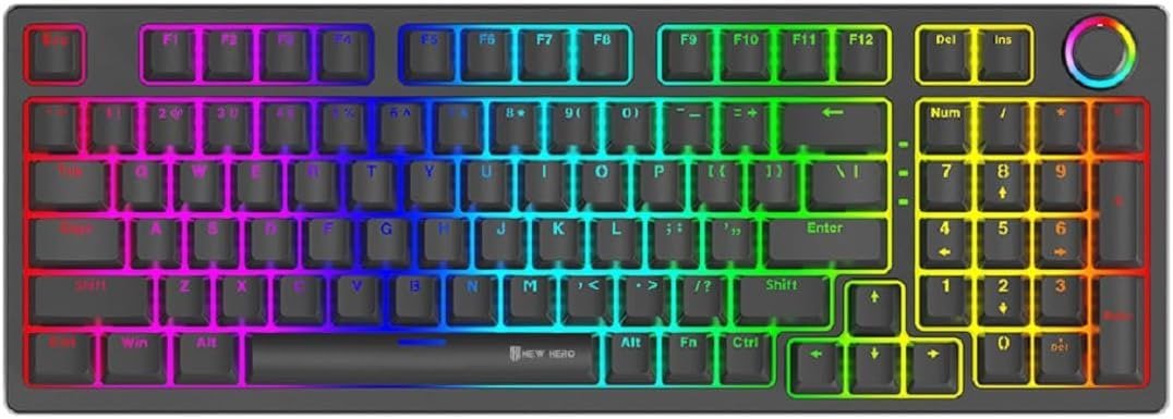Teclado Mecânico Gamer New Hero Warlock 🛒