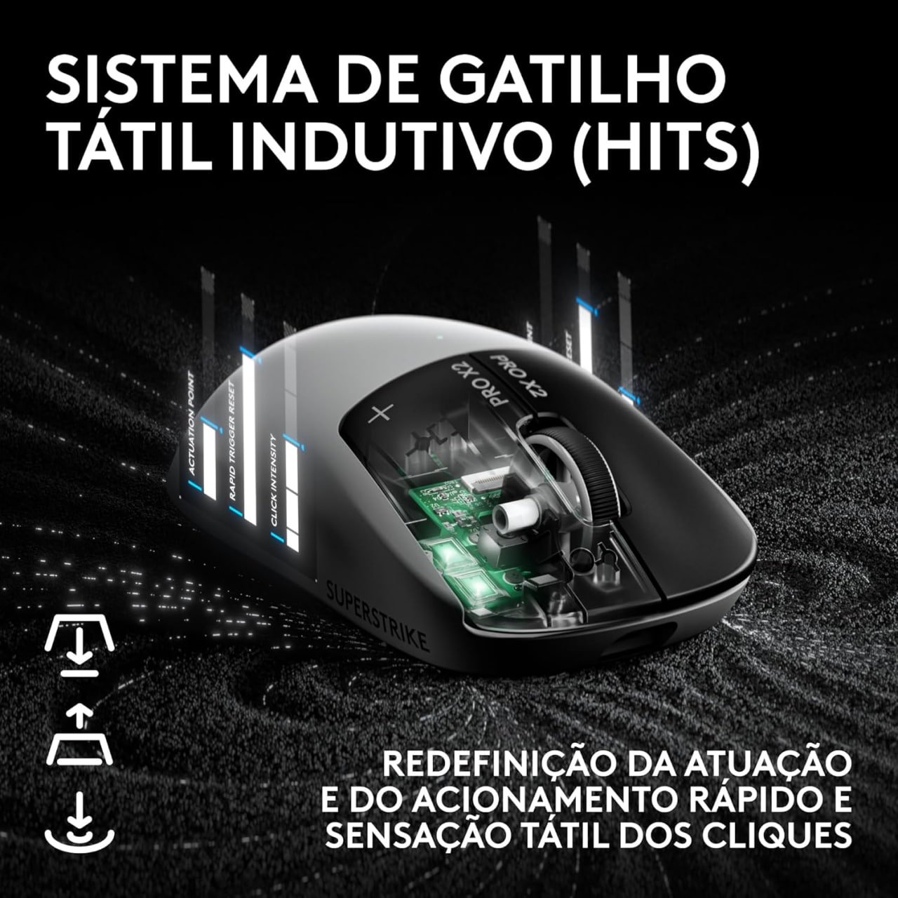 Mouse Gamer Sem Fio Logitech G PRO X2 SUPERSTRIKE LIGHTSPEED 🛒