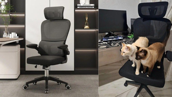 Cadeira Ergonômica Giratória com Apoio Lombar Python Fly 🛒