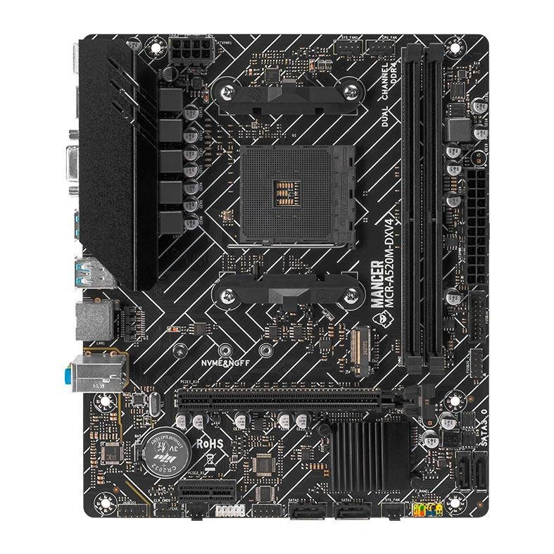 Placa Mae Mancer A520M DX, DDR4, Socket AMD AM4, M-ATX, Chipset AMD A520, MCR-A520M-DXV4 🛒