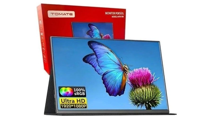 Monitor Portátil 15,6" Tomate MTM-1506 Full HD IPS Ultra Slim USB-C/HDMI 🛒