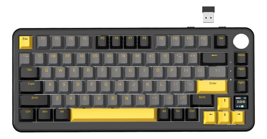 Teclado Mecânico Sem Fio Attack Shark X85pro com Tela 🛒