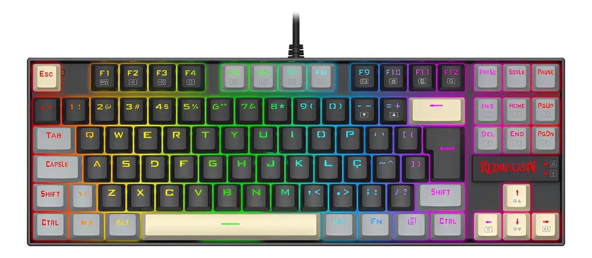 Teclado Mecânico Gamer Redragon Kumara Rgb 🛒