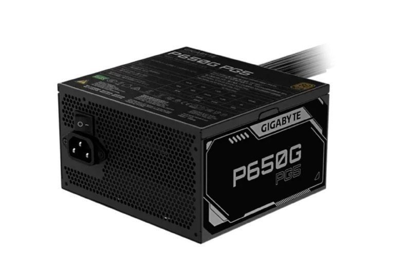 Fonte Gigabyte GP-P650G PG5, 650W, 80 Plus Gold, PFC Ativo, PCIe 5.1, ATX 3.1, Preta 🛒