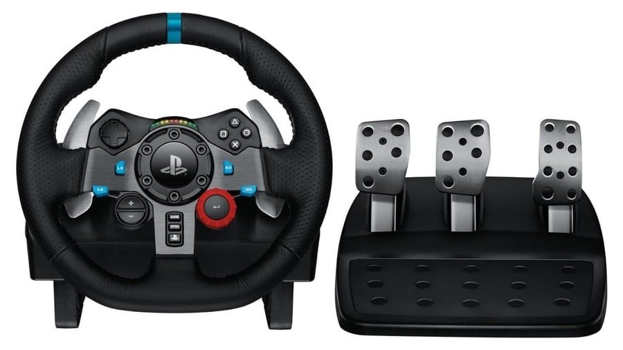 Volante e Pedais Logitech G29 Driving Force com Force Feedback para PS5, PS4, PS3 e PC 🛒