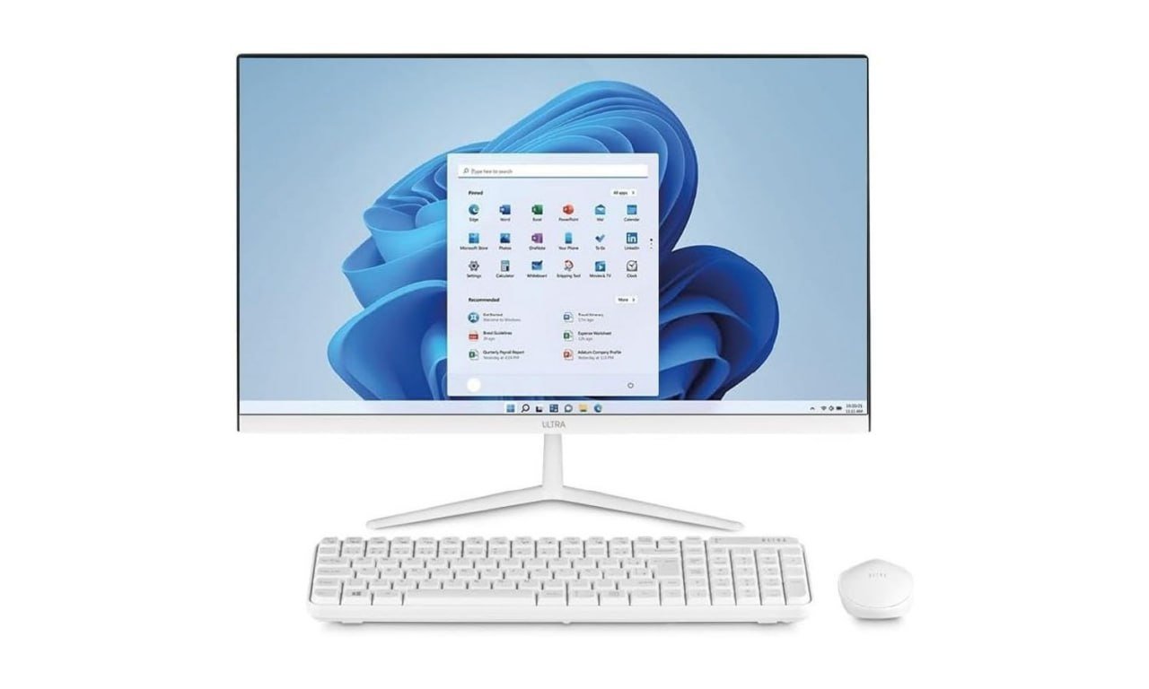 All in One Ultra UB830, Windows 11 Home, Intel Celeron 4GB 120GB SSD, Tela 23,8''FHD + Microsoft 365 Personal + 1TB na Nuvem Branco 🛒