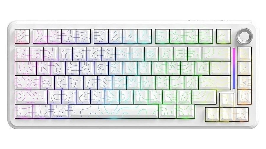 Teclado Gamer Mecânico Sem Fio Bluetooth Tri Mode 75% Free Wolf 🛒