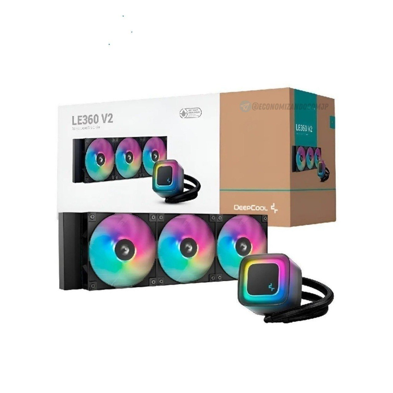 Water Cooler Deepcool Le360 V2 Preto Anti-leak Argb 360mm Argb 🛒