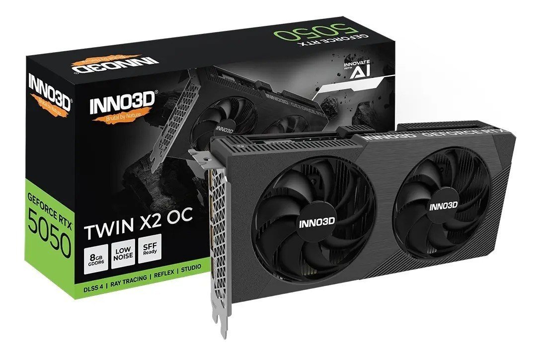Placa de Vídeo INNO3D RTX 5050 TWIN X2 8GB 🛒