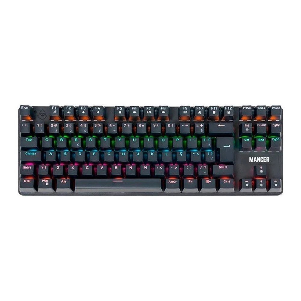 Teclado Mecanico Mancer Shade MK3, Rainbow, Switch Huano Vermelho, Preto 🛒