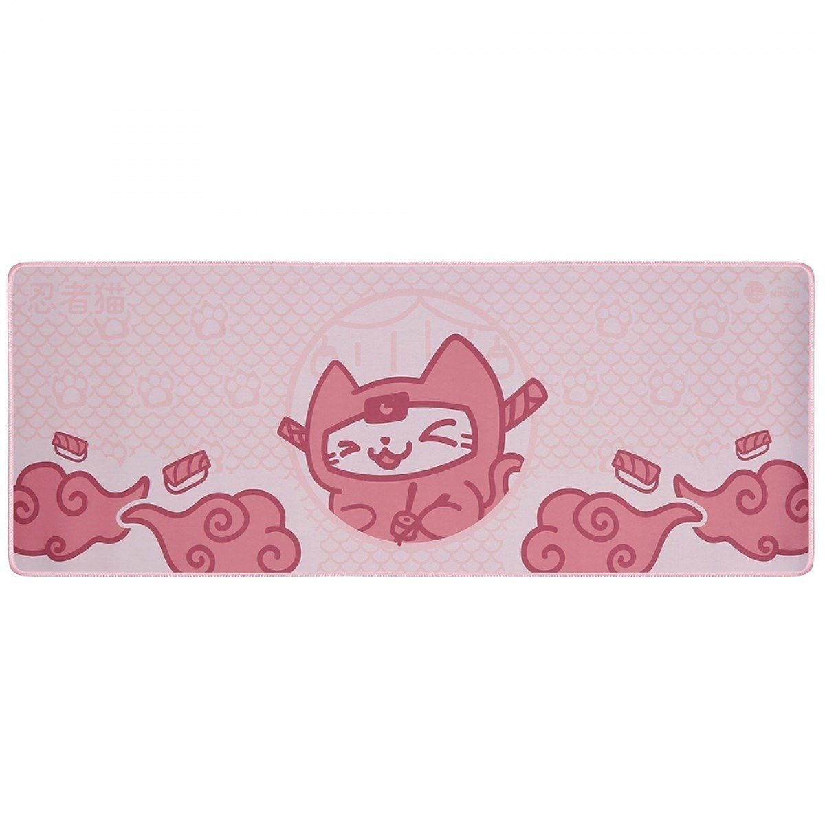 Mousepad Gamer Ninja MewMew, Control, Grande, 800x300mm, Rosa 🛒