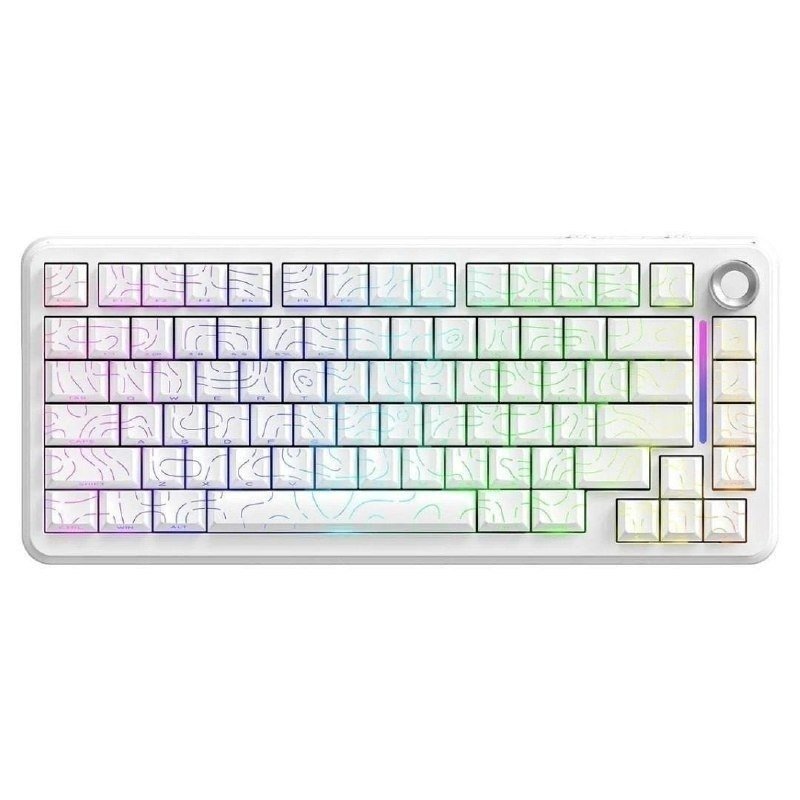Teclado Gamer Mecânico Sem Fio Bluetooth Tri Mode 75% Free Wolf ⌨️