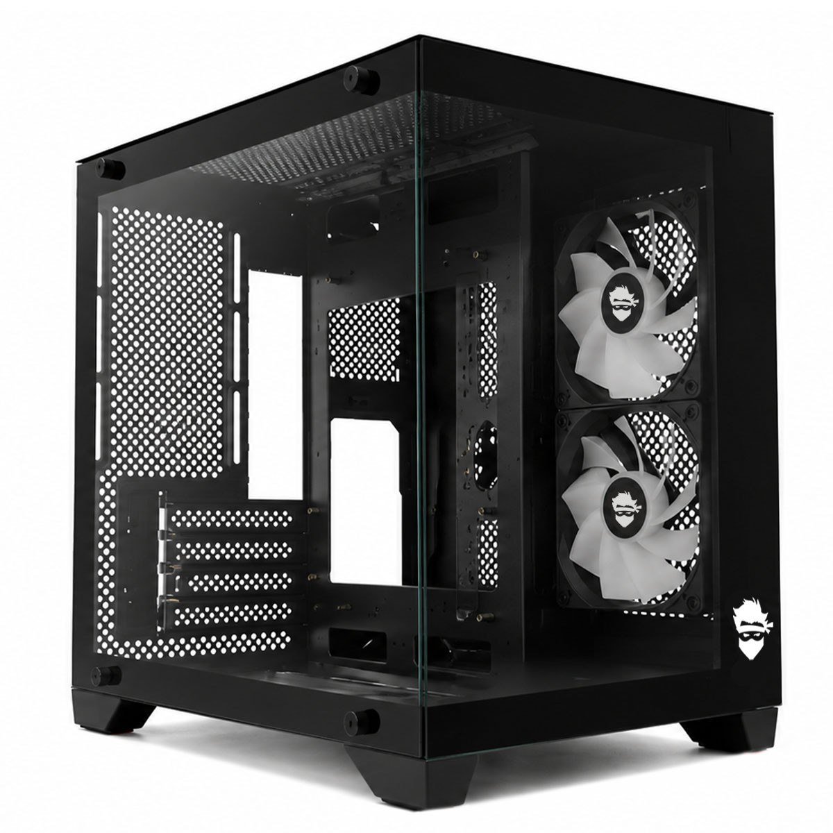 Gabinete Gamer Ninja Akyra X2 Mid Tower Vidro Temperado M Atx Com 2 Fans Sem Fonte Preto Gn Cs Mab2Fakyra 🛒