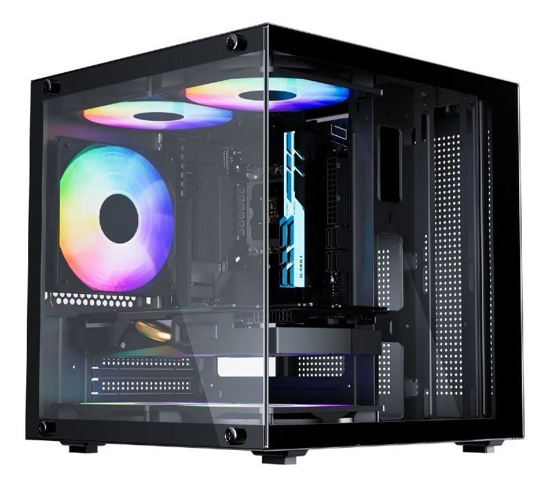 Gabinete Gamer Preto Bluecase com 5 Fans 🛒