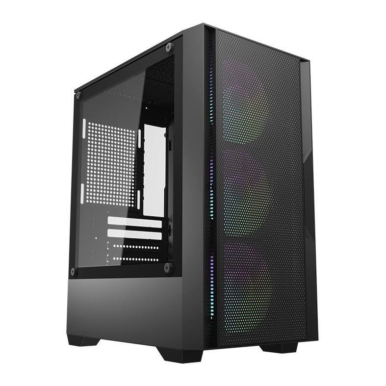 Gabinete Gamer Aigo Darkflash C195M Mesh, Mini-Tower, Lateral de Vidro, Preto COM 3 FANS 🛒