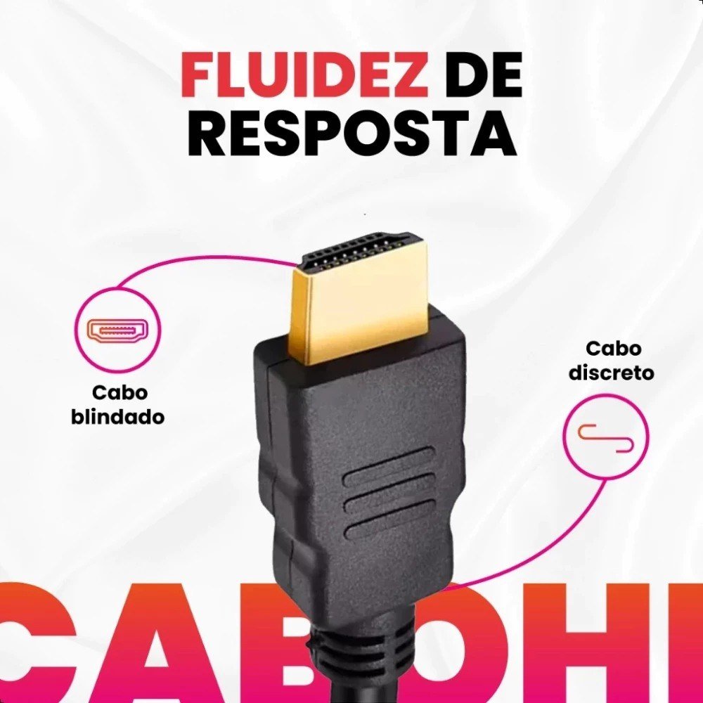 Cabo HDMI 2.0 1080p, 2K, 4K VÁRIOS TAMANHOS 🛒
