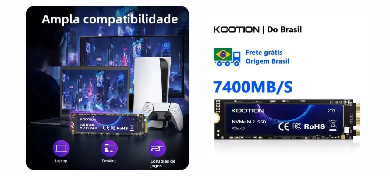 SSD M.2 NVMe KOOTION X16Plus 2TB 🛒
