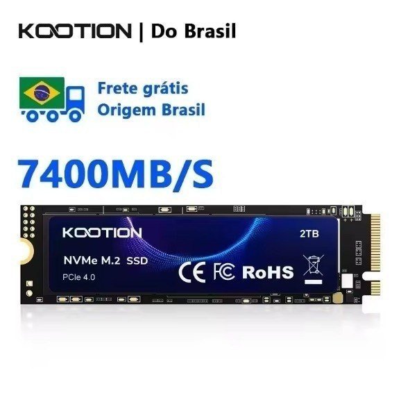 SSD NVME 2TB Kootion X16 Plus 7400MB/s 🛒