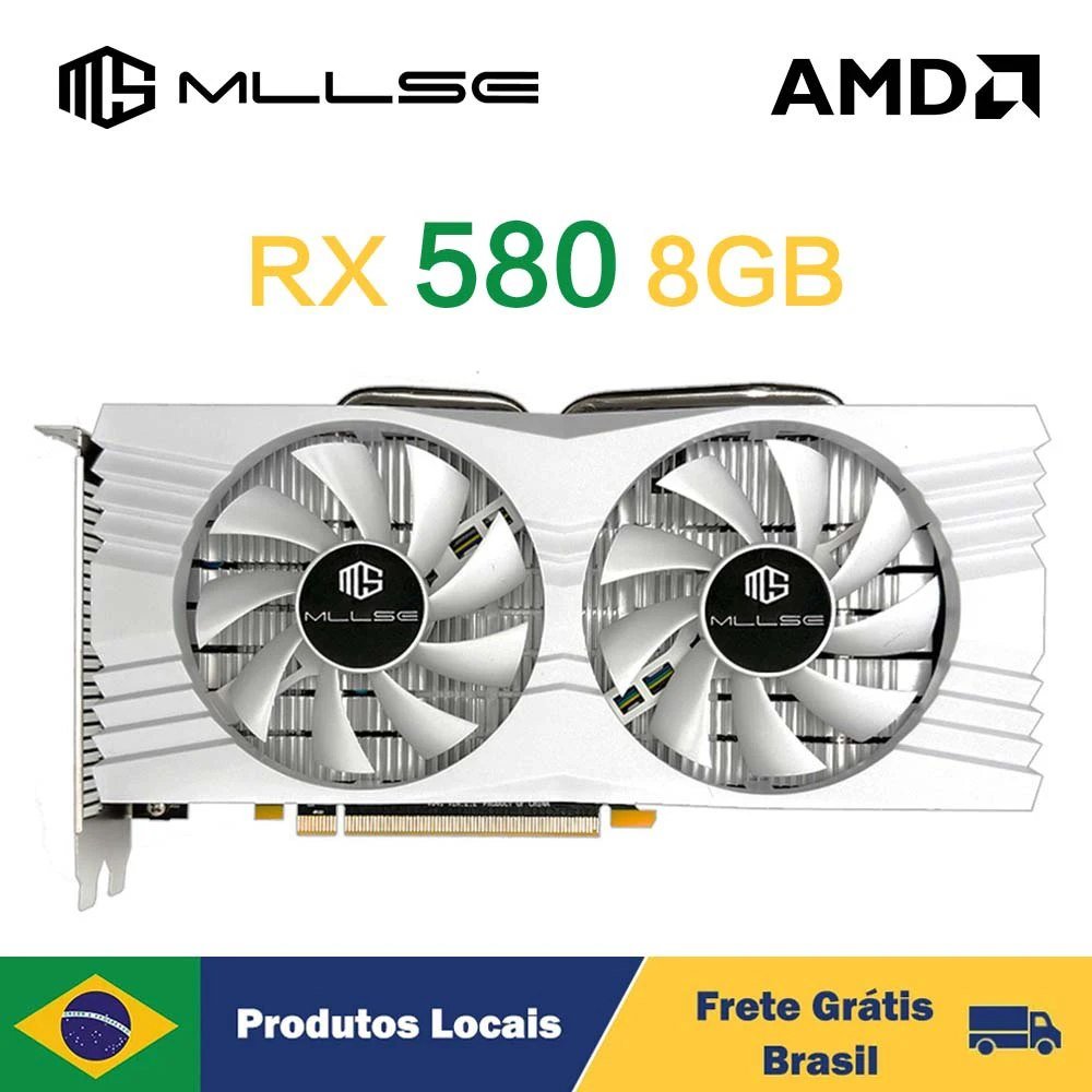 Placa de Vídeo RX 580 8GB Mllse 🛒