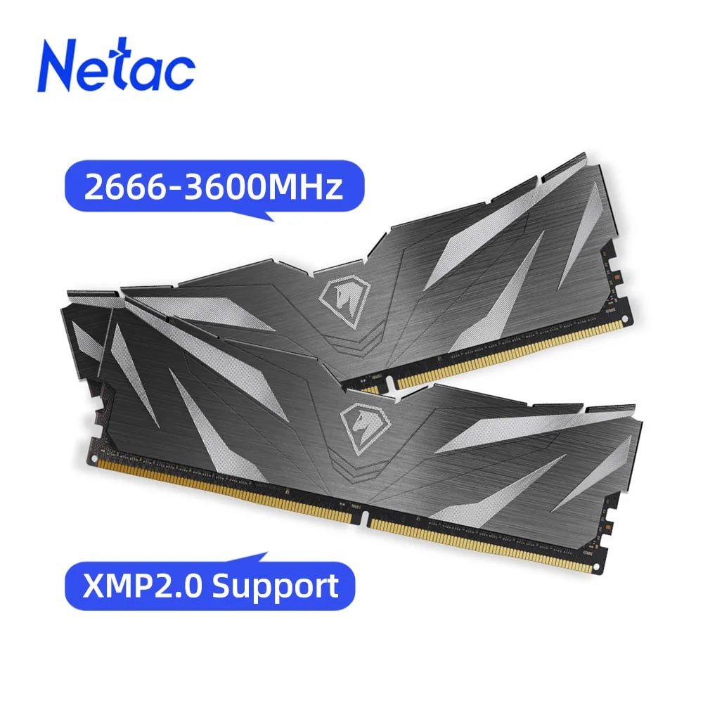 Memória Ram DDR4 16GB 3200MHz Netac Shadow II 🛒