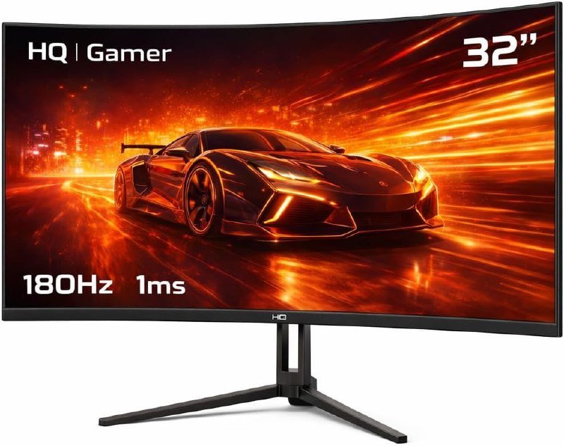 Monitor Gamer HQ Ultra 32" Curvo 180Hz 🛒