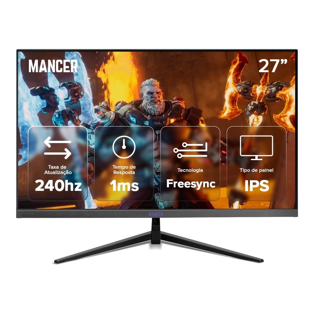Monitor Gamer Mancer Valak VX4H 27 Pol 2K IPS 240Hz 🎮