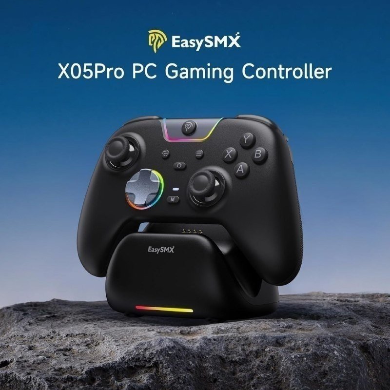 Controle Sem Fio EasySMX X05 PRO RGB 🎮