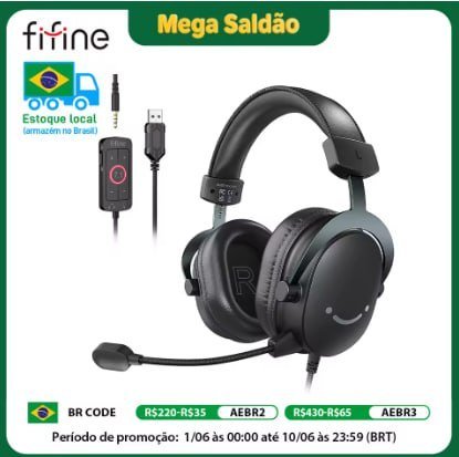 Fone de ouvido FIFINE H9 🎧