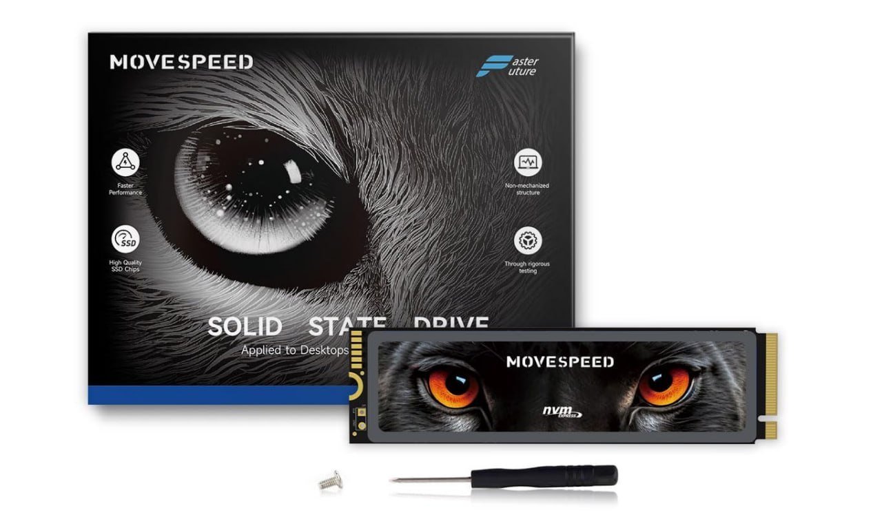 SSD NVME Movespeed 1TB Gen4 7450 MB/s 🛒
