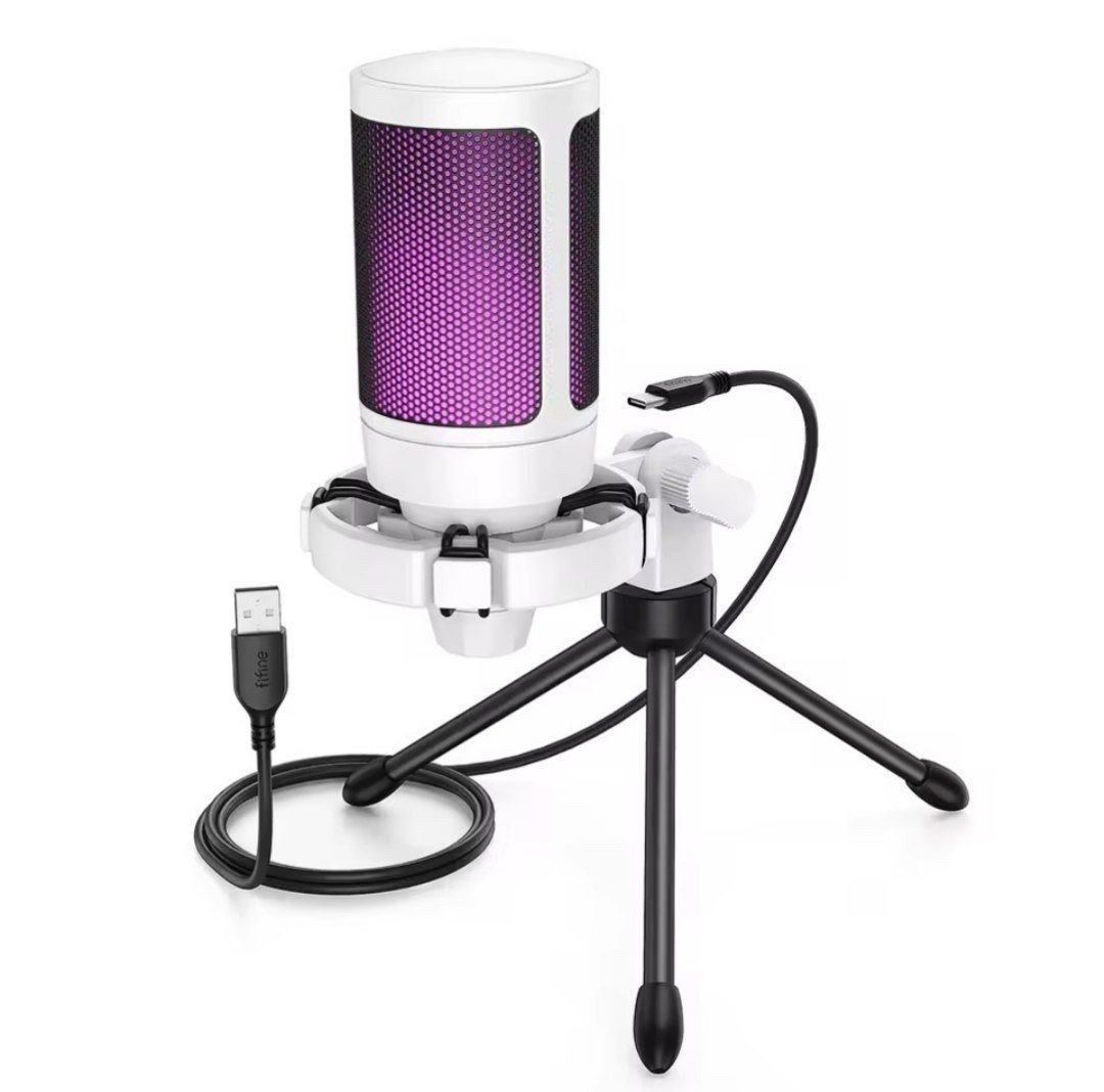 Microfone Fifine Ampligame A2 (BRANCO) 🛒
