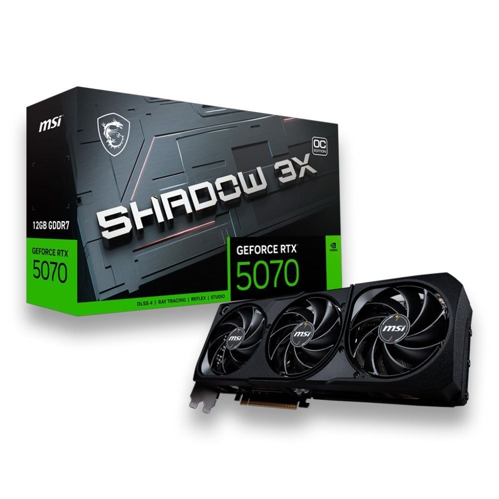 NVIDIA GeForce MSI RTX 5070 12GB GDDR7 192ITS Shadow 3X OC 🛒