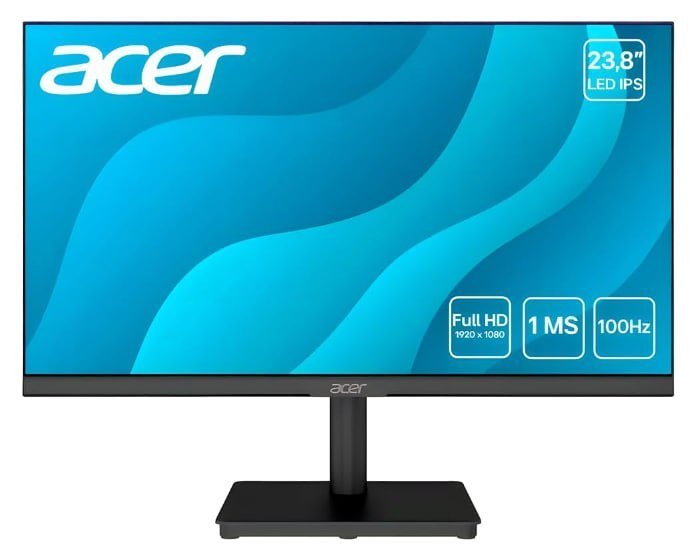 Monitor Acer Nitro XV241Y 23.8" IPS Full HD 100Hz 1ms HDMI/VGA Design Zero Frame 🛒