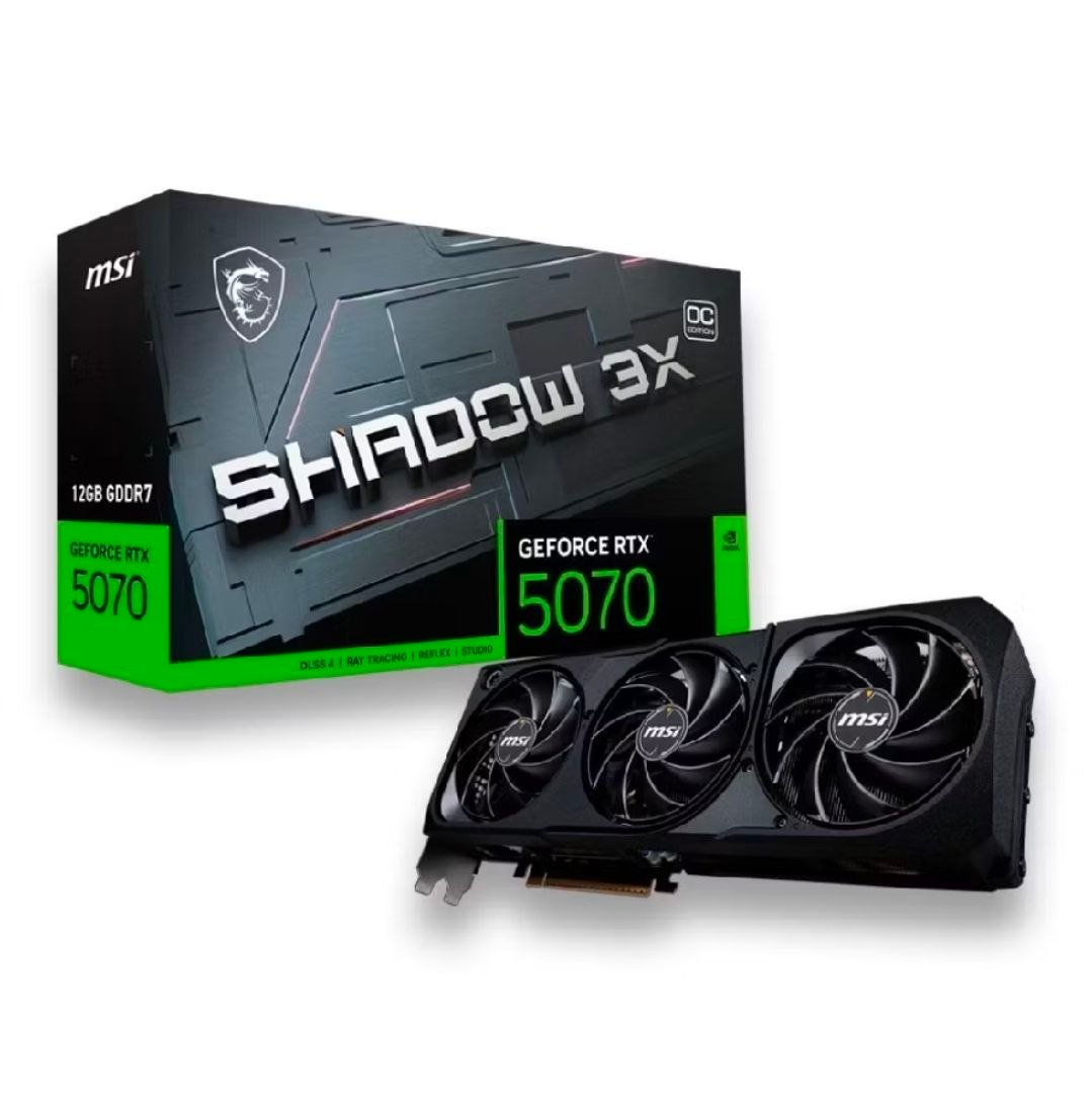 NVIDIA GeForce MSI RTX 5070 12GB GDDR7 192Bits Shadow 3X OC 🛒