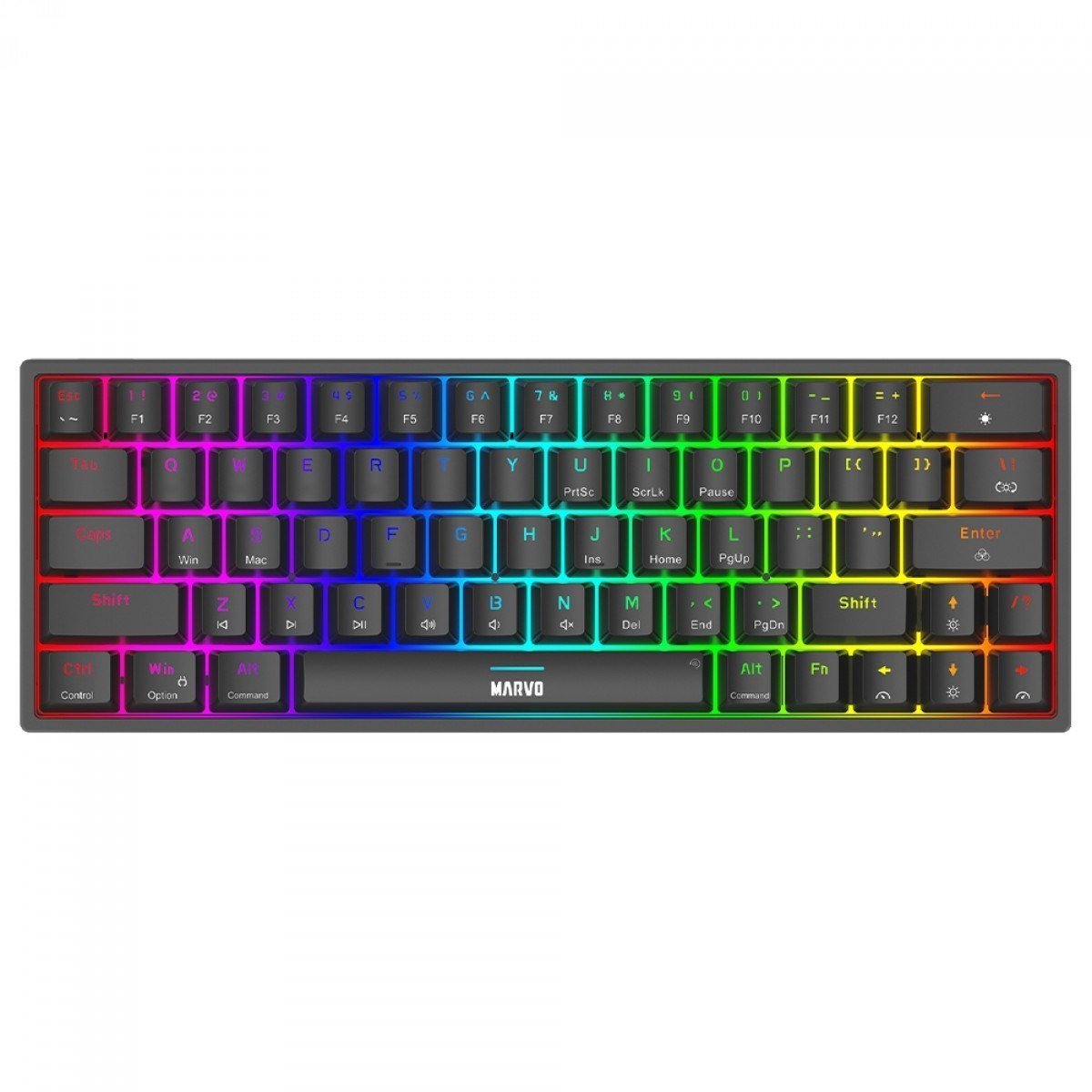 Teclado Gamer Marvo KG955 RGB USB Switch Marvo Black 🛒