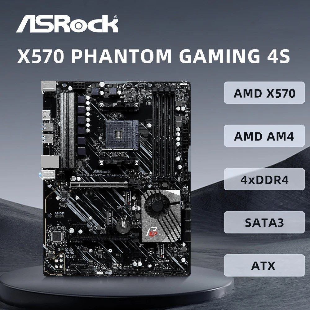 Placa mãe Asrock x570 phantom gaming 4S 🛒