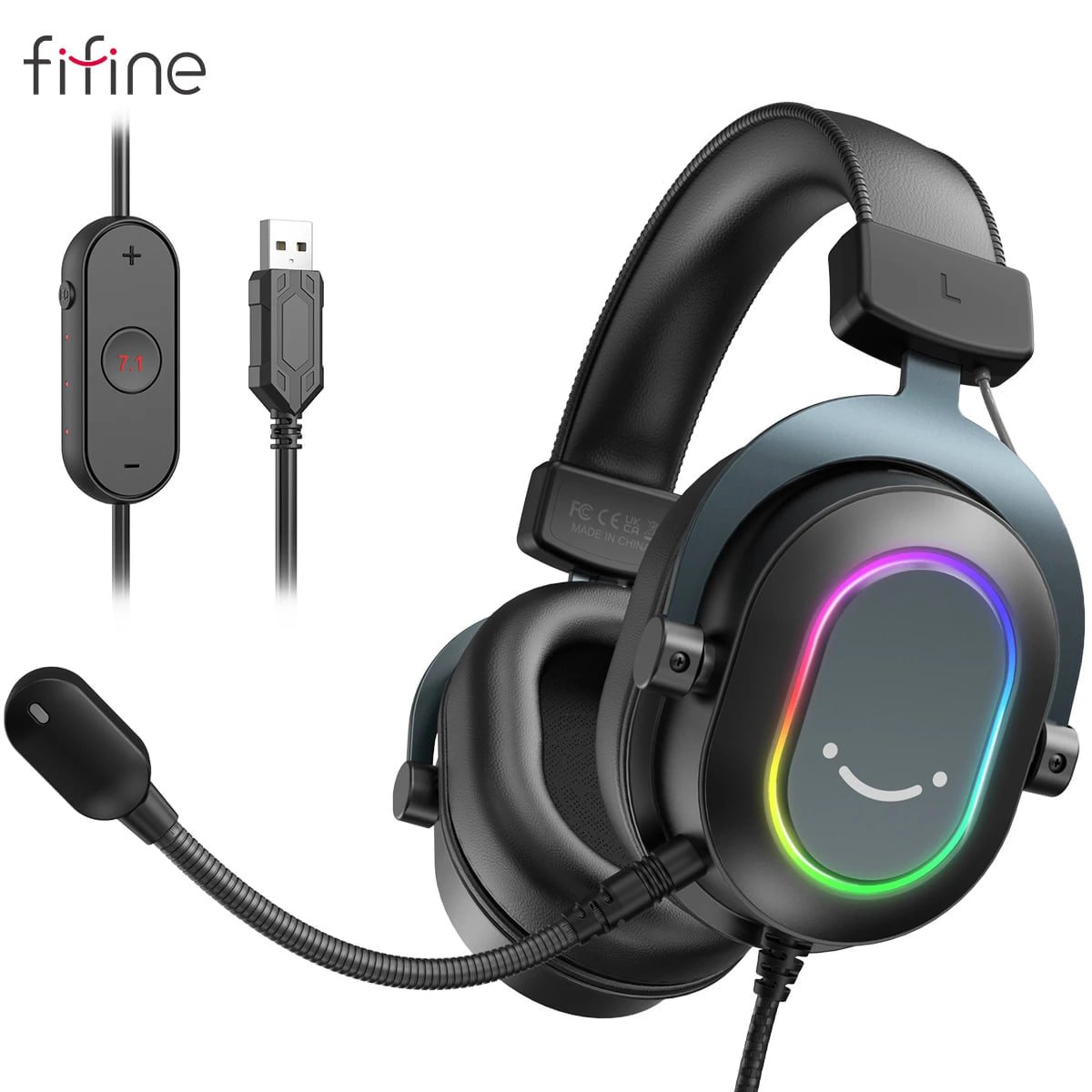Headset Gamer Fifine H6 Ampligame RGB 🎧