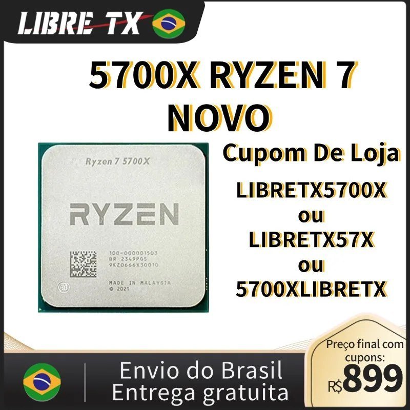 Processador AMD Ryzen 7 5700X 🛒