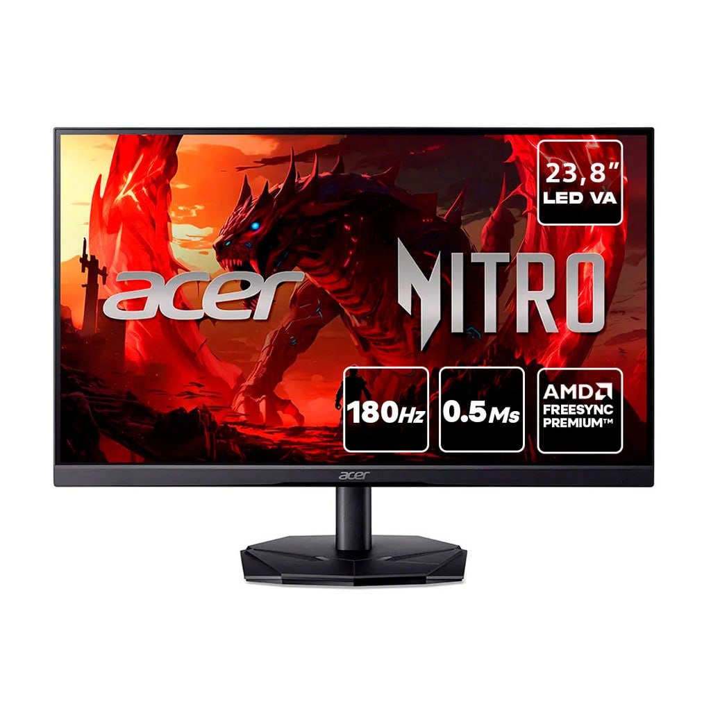 Monitor Gamer Acer Nitro 23,8" KG241Y Full HD 180Hz 0.5ms 🛒